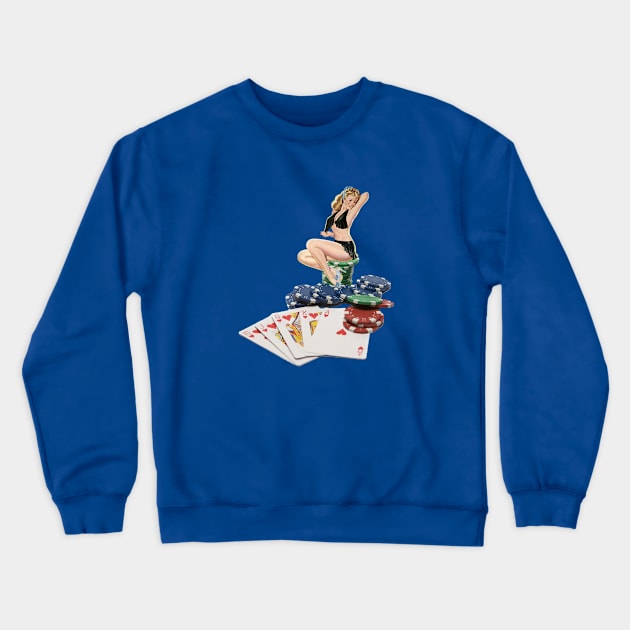 The Royal Flush Crewneck Sweatshirt by Dr. Mitch Goodkin